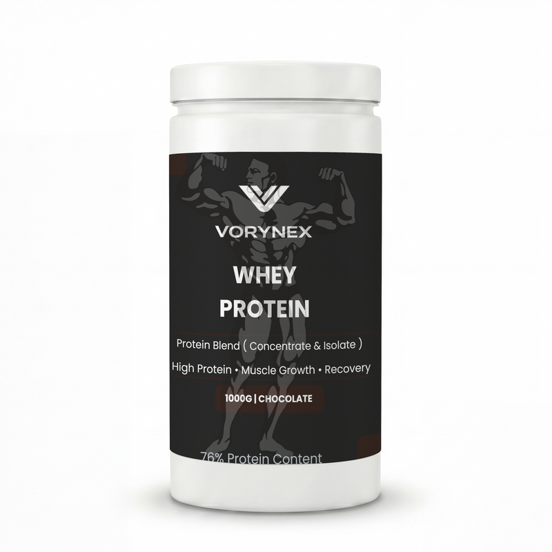 VORYNEX Whey Protein Chocolate 1kg – High Protein for Muscle Growth & Recovery