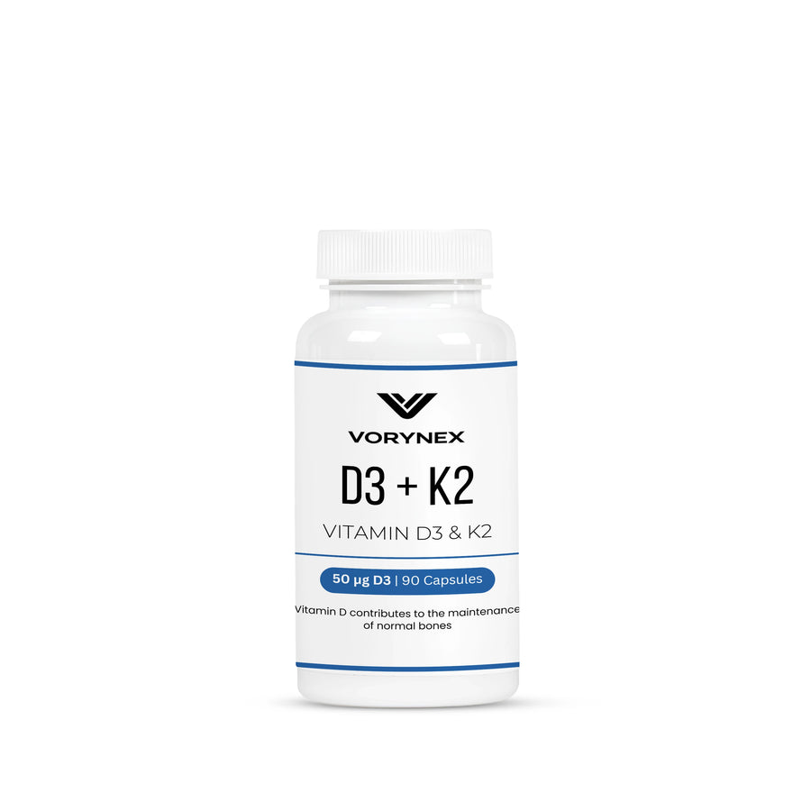 Vitamin D3 + K2 (MK-7) – 90 Kapseln | VORYNEX