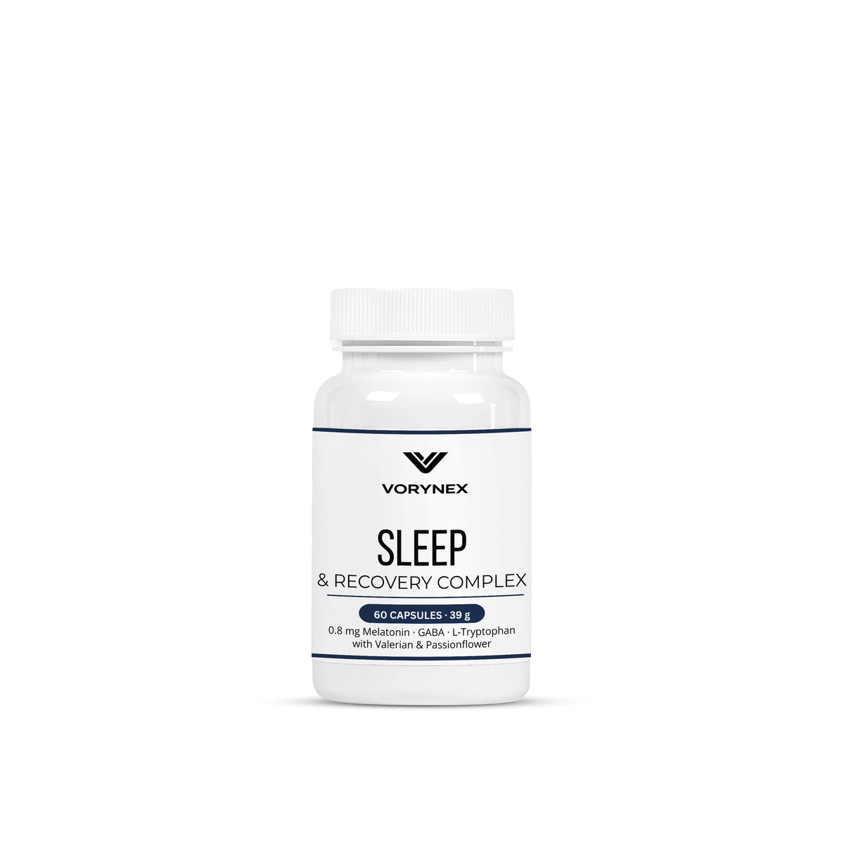 VORYNEX Schlaf- und Erholungskomplex – Melatonin, GABA & L-Tryptophan – 60 Kapseln
