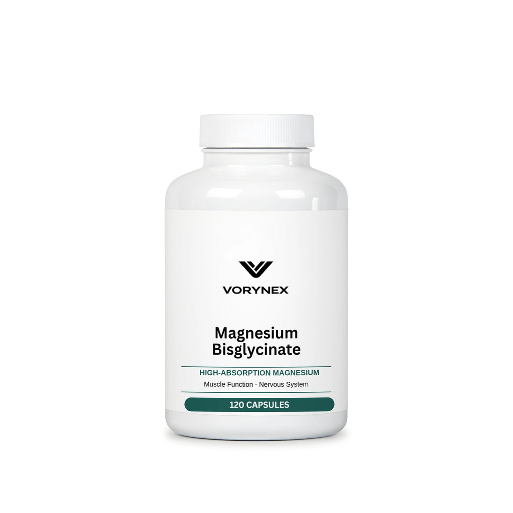Magnesium Bisglycinate + Taurine & B6 - 120 Capsules | VORYNEX