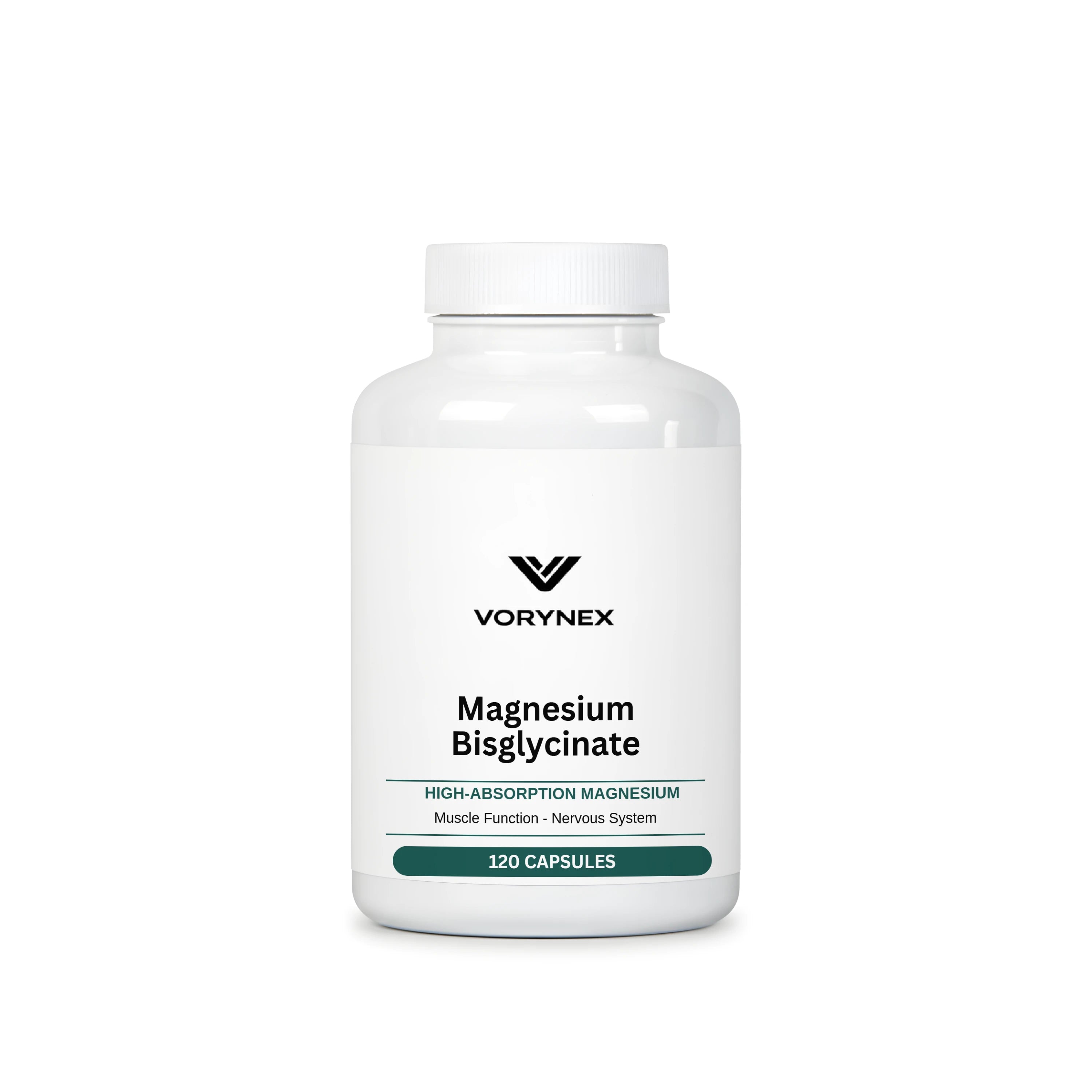 Magnesium Bisglycinate + Taurine & B6 - 120 Capsules | VORYNEX