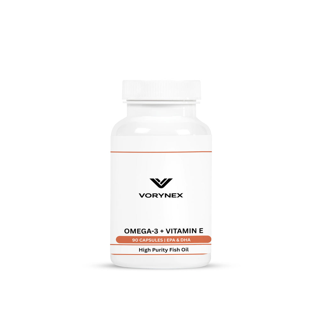 VORYNEX Omega-3 + Vitamin E – Ultra Pure Fish Oil – 90 Capsules