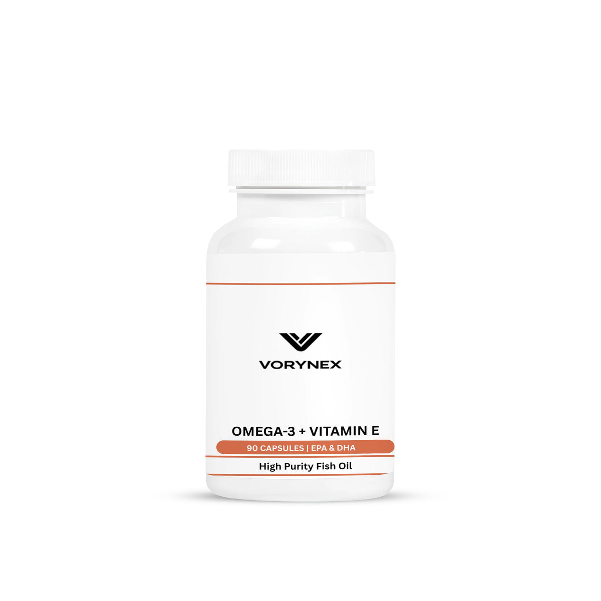 VORYNEX Omega-3 + Vitamin E – Ultra Pure Fish Oil – 90 Capsules