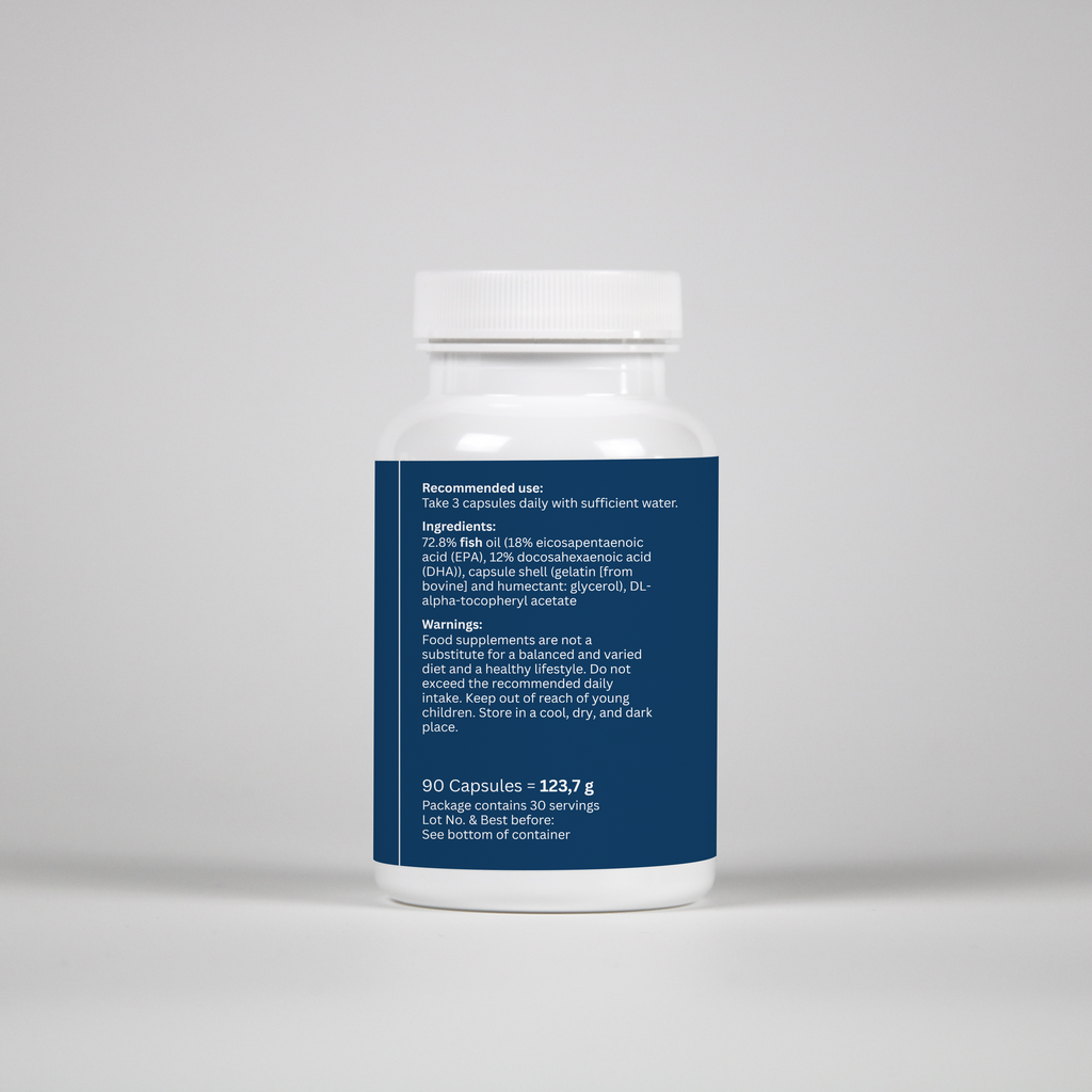 VORYNEX Omega-3 + Vitamin E – Ultra Pure Fish Oil – 90 Capsules