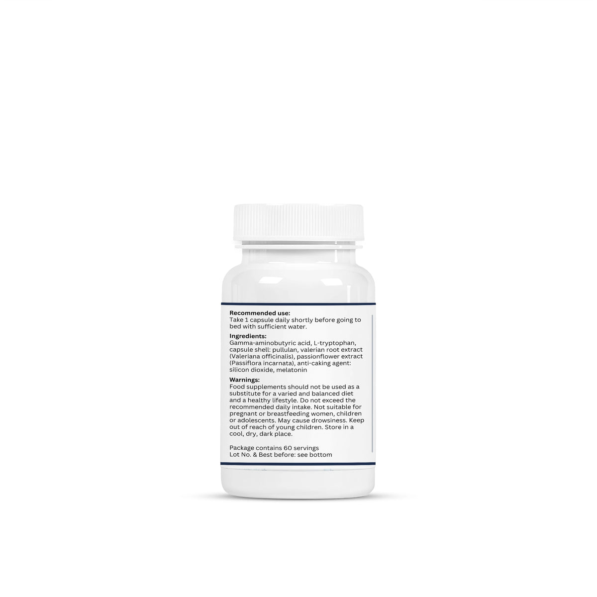 VORYNEX Schlaf- und Erholungskomplex – Melatonin, GABA & L-Tryptophan – 60 Kapseln
