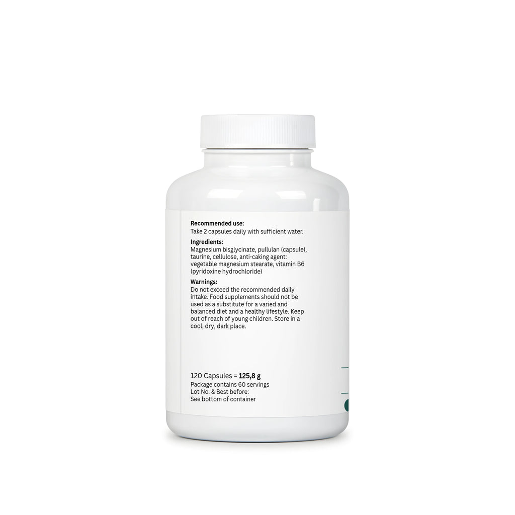 Magnesium Bisglycinate + Taurine & B6 - 120 Capsules | VORYNEX