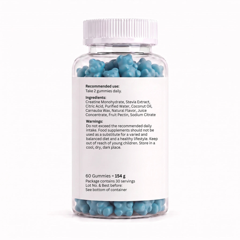 Creatine Monohydrate Gummies 60ct | Blueberry | VORYNEX