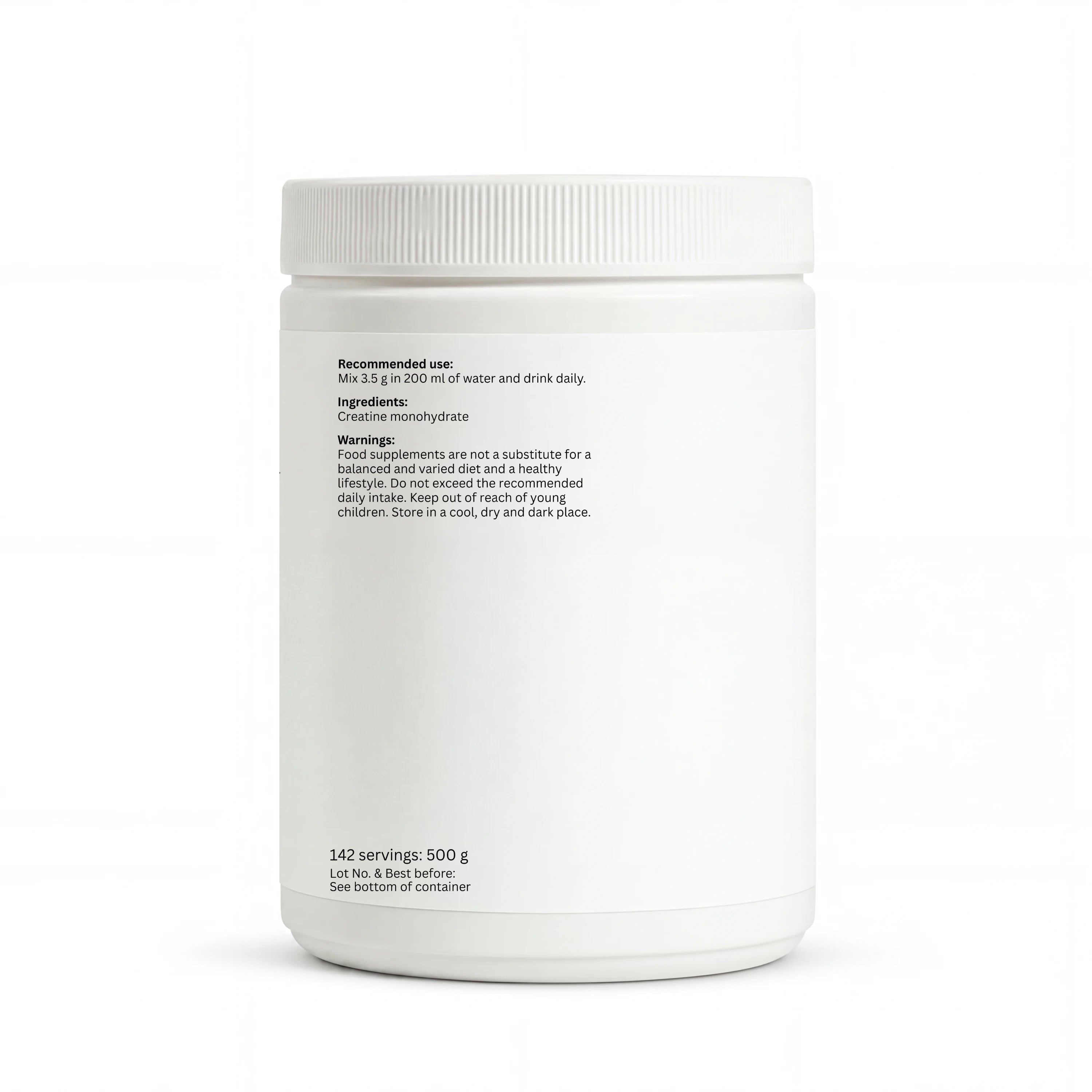Creatine Monohydrate 500g | Micronized | Unflavored | VORYNEX
