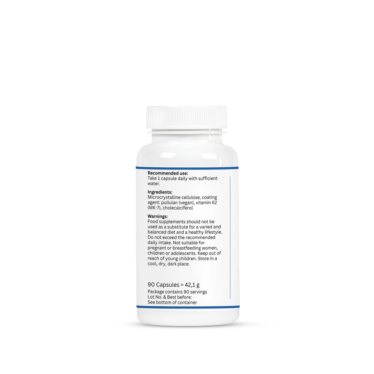 Vitamin D3 + K2 (MK-7) – 90 Capsules | VORYNEX