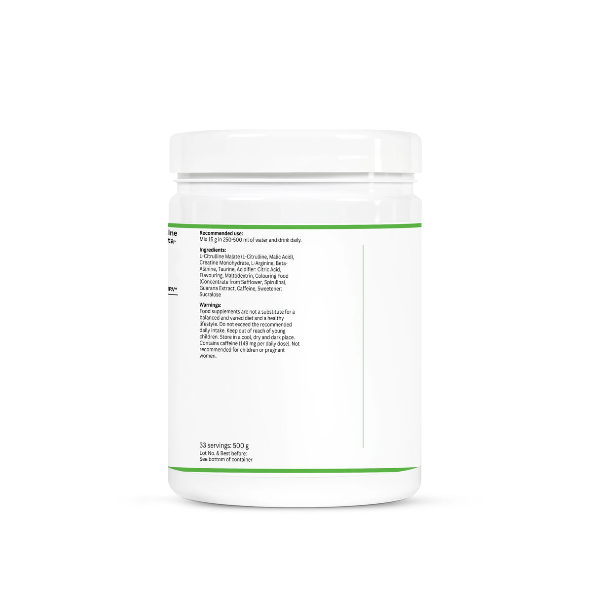Pre-Workout Booster Green Apple - 500g | VORYNEX