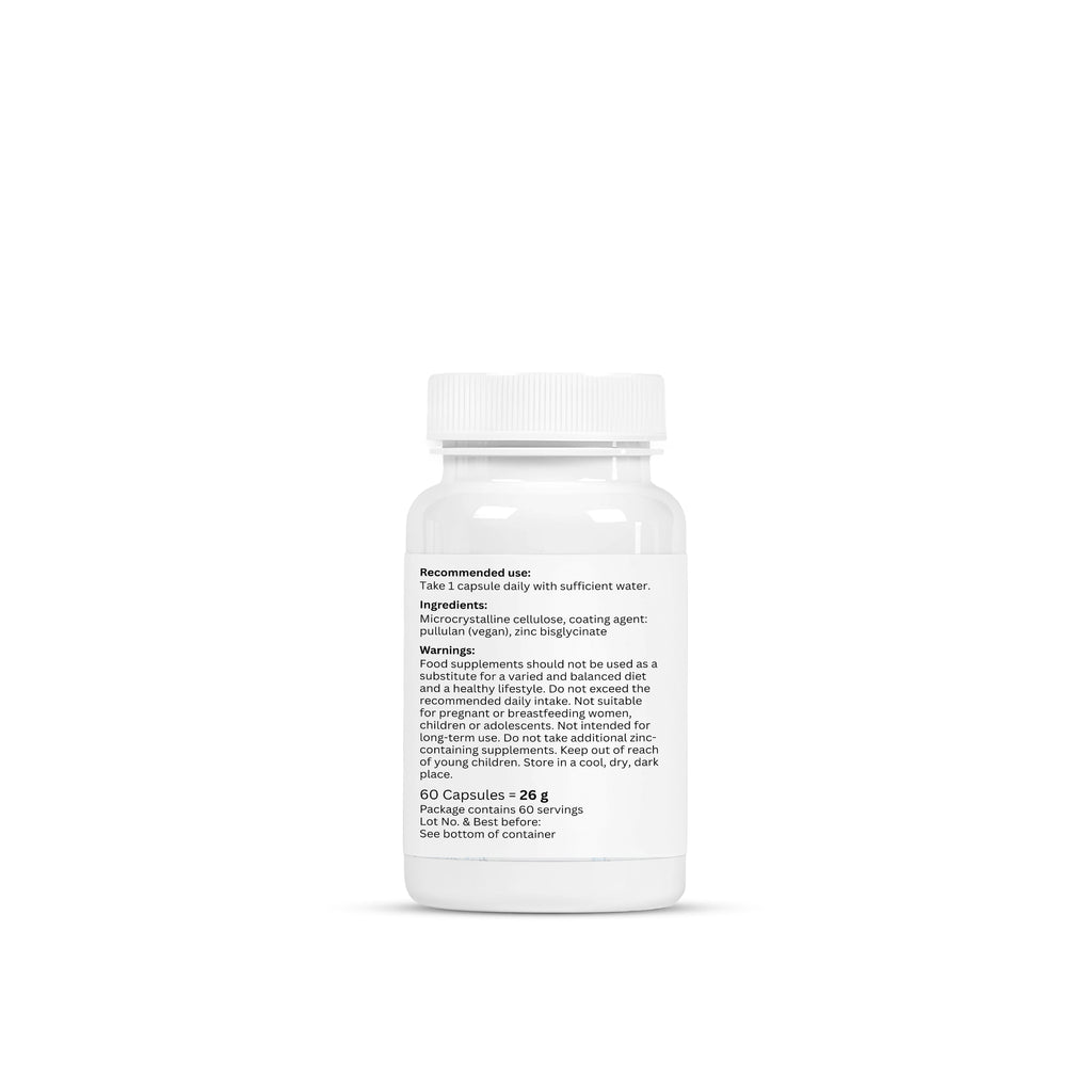 Zinc Bisglycinate 25 mg – High Absorption – 60 Capsules | VORYNEX