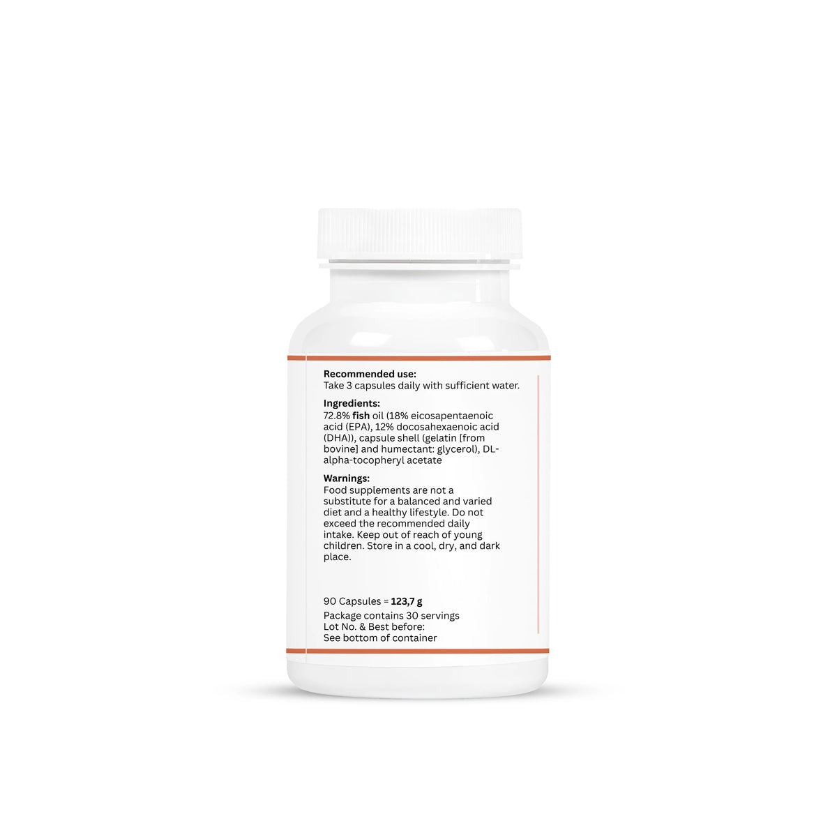 VORYNEX Omega-3 + Vitamin E – Ultrareines Fischöl – 90 Kapseln