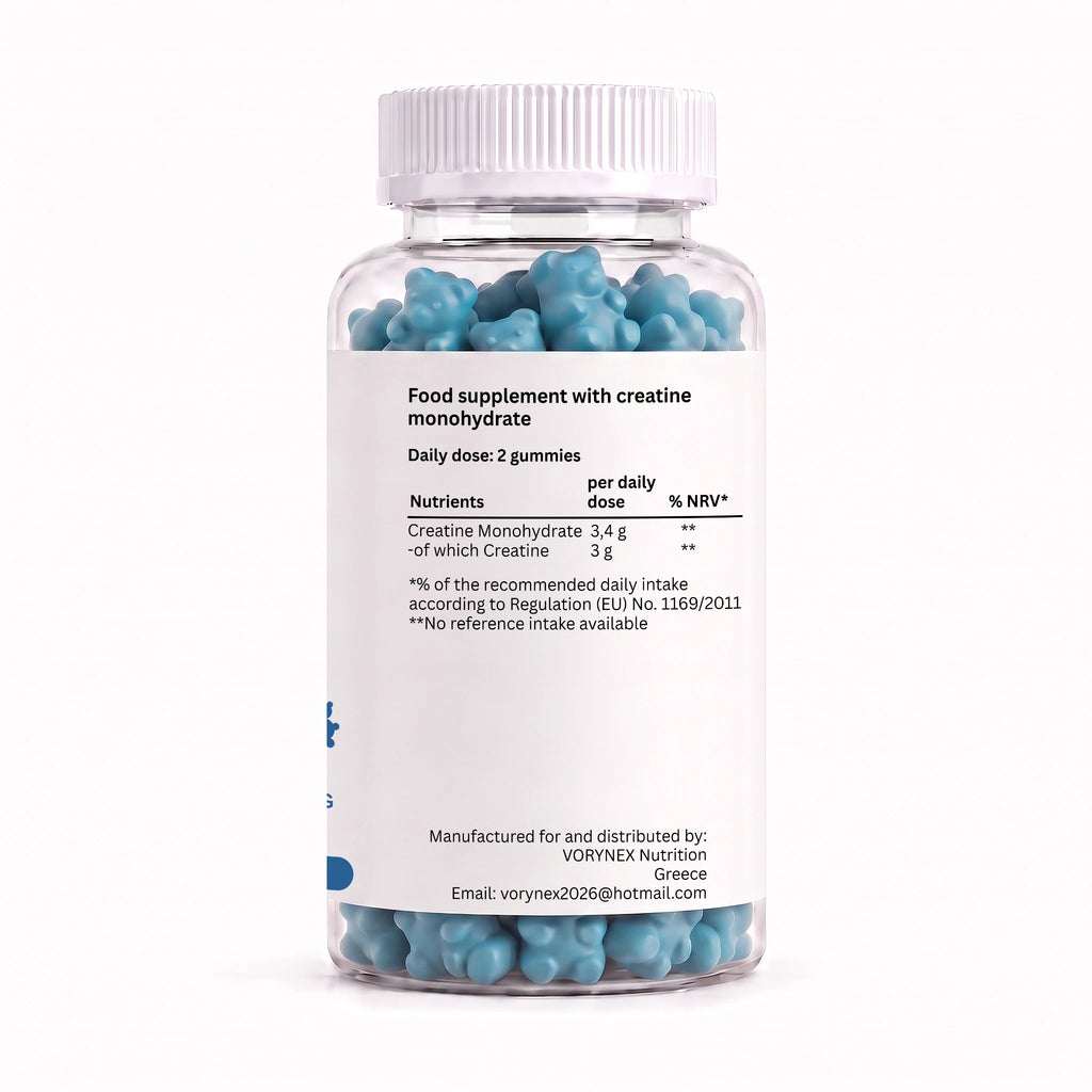 Creatine Monohydrate Gummies 60ct | Blueberry | VORYNEX