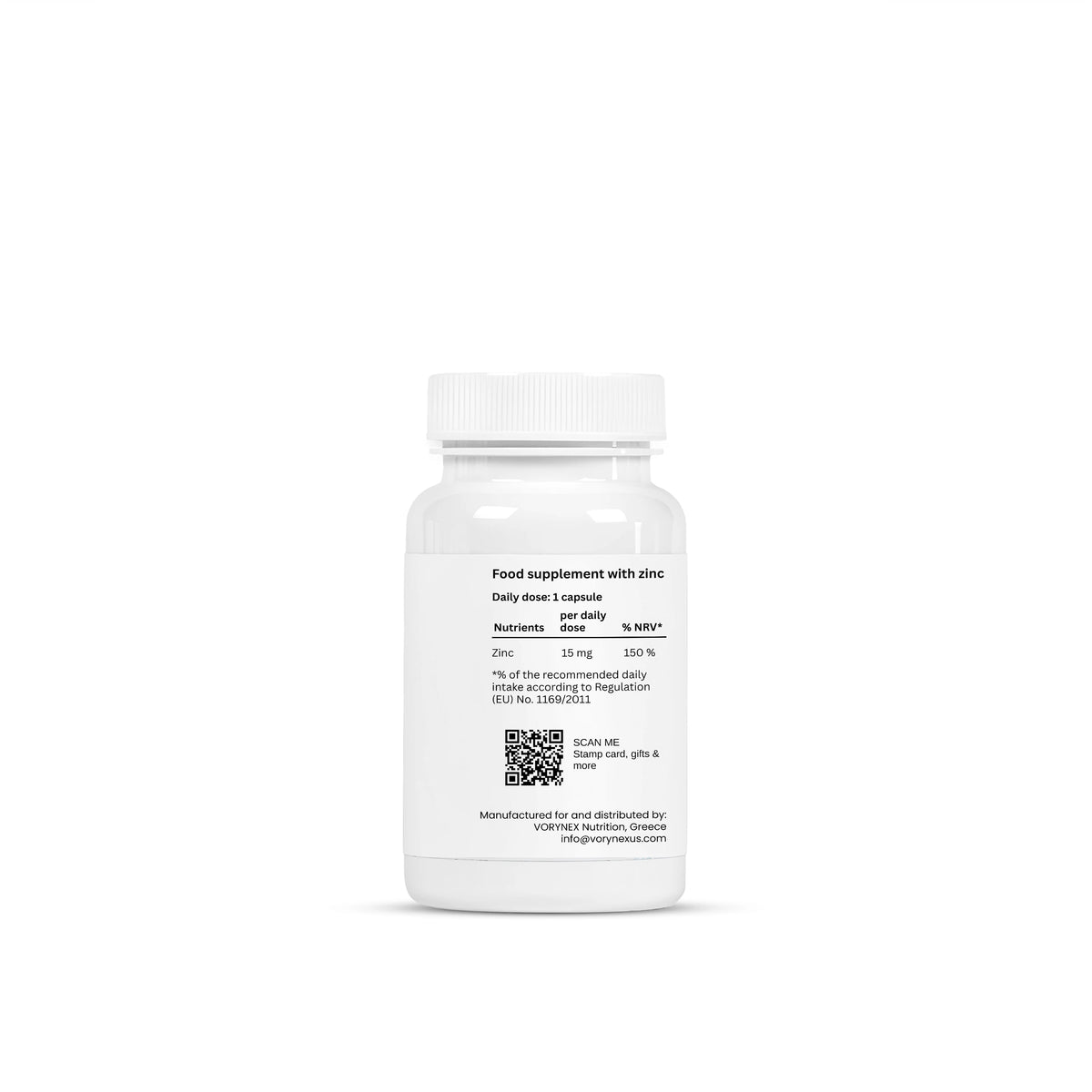 Zinkbisglycinat 15 mg – 60 Kapseln | VORYNEX