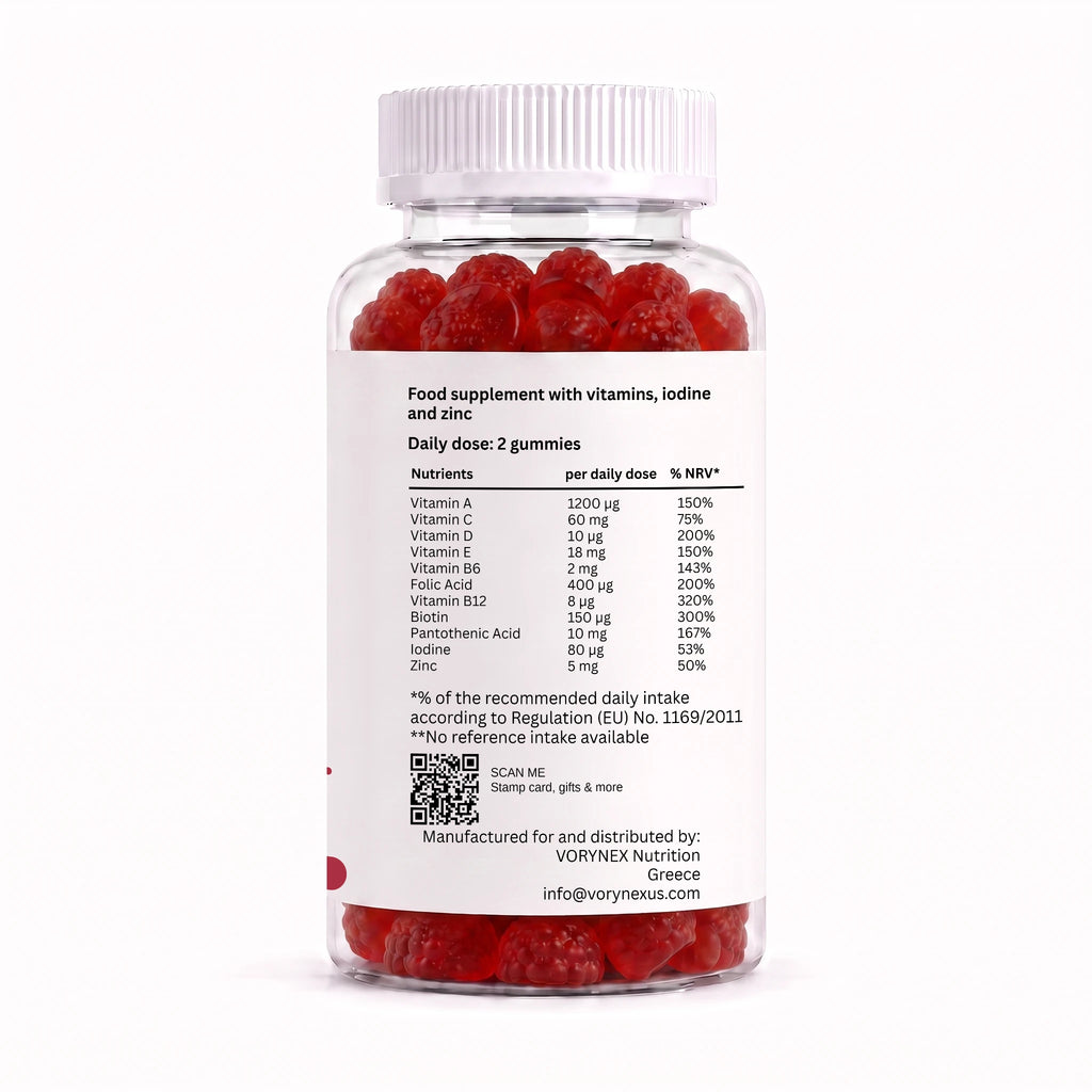 Multivitamin Gummies 60ct | 11 Vitamins & Minerals | VORYNEX