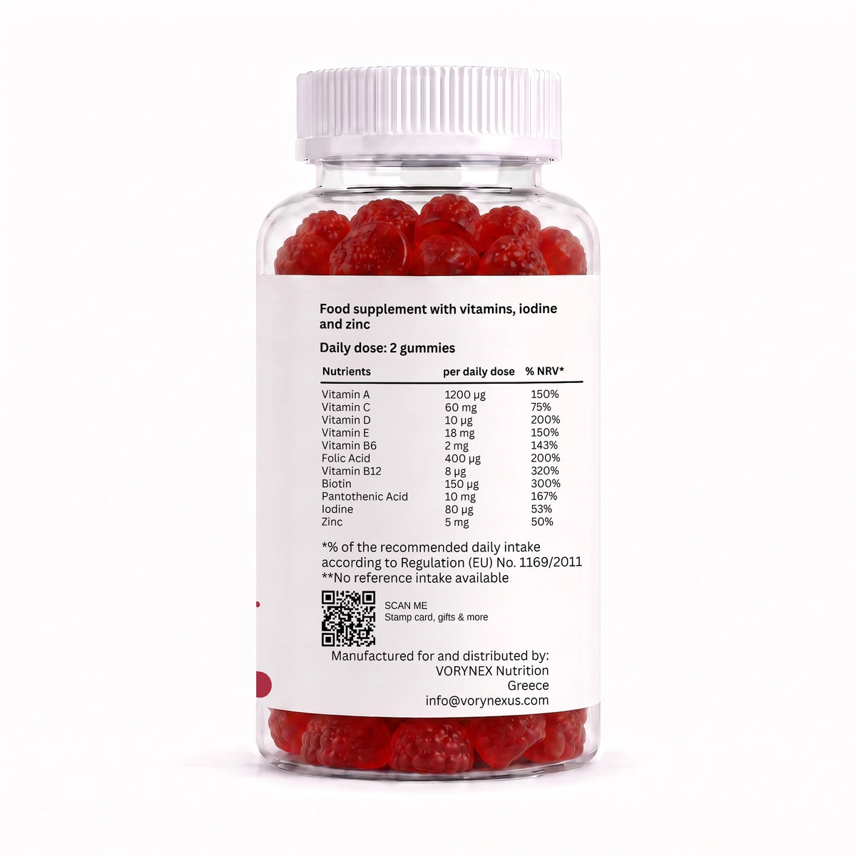 Multivitamin Gummies 60ct | 11 Vitamins & Minerals | VORYNEX