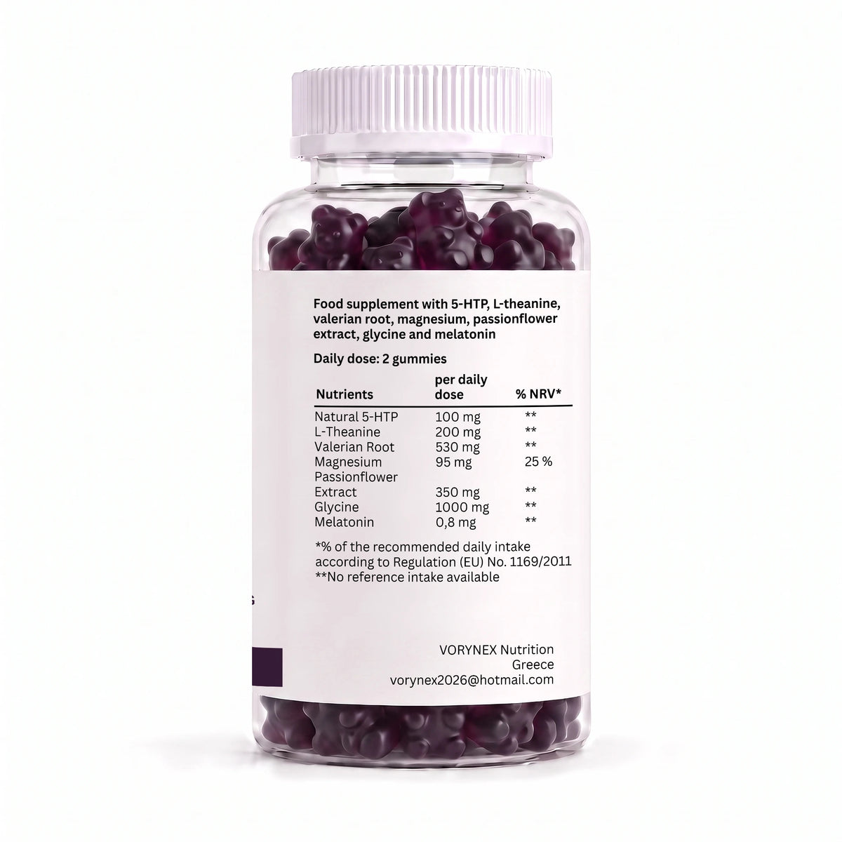 Sleep Gummies 60ct – 5-HTP, Magnesium & L-Theanine | Mixed Berry | VORYNEX