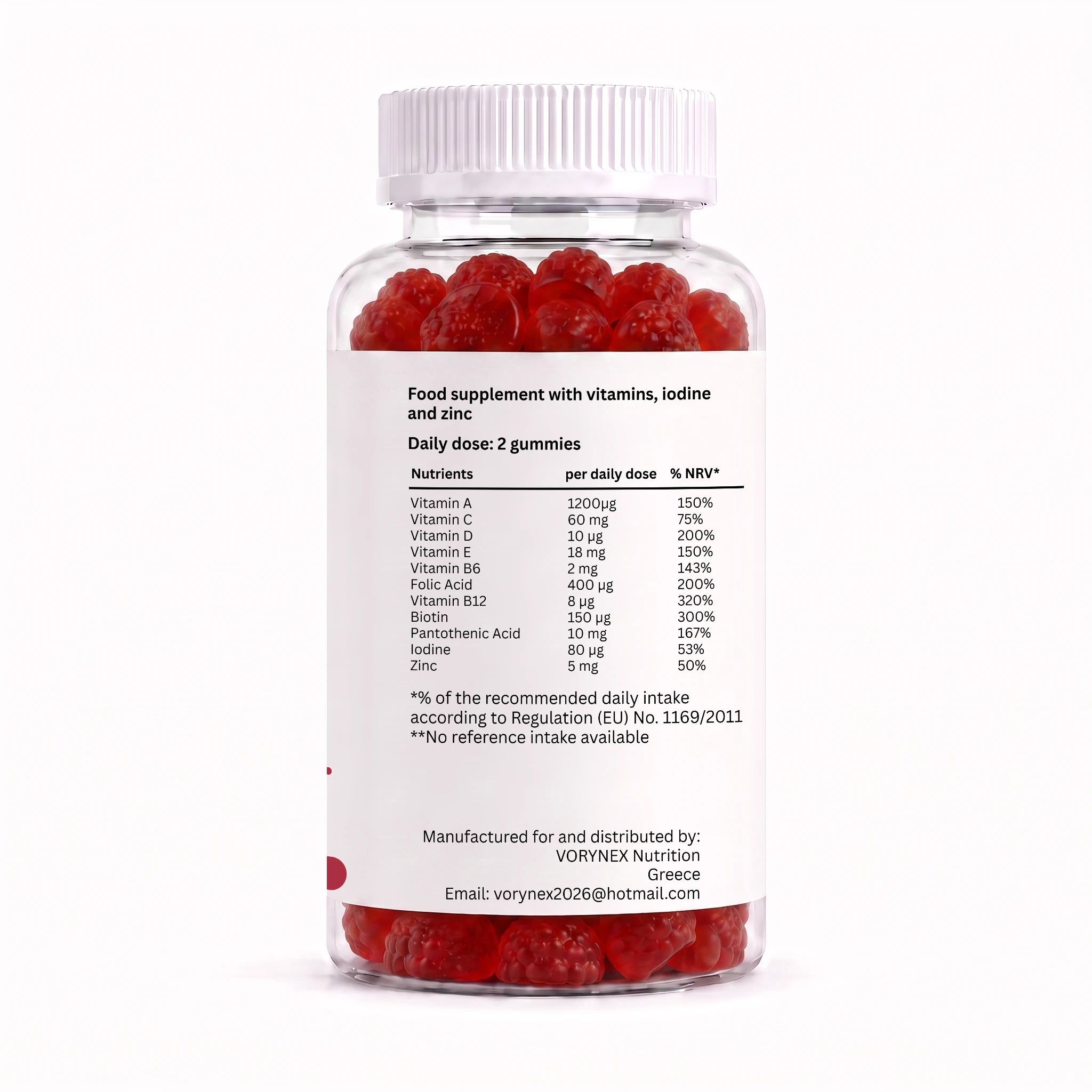 Multivitamin Gummies 60ct | 11 Vitamins & Minerals | VORYNEX