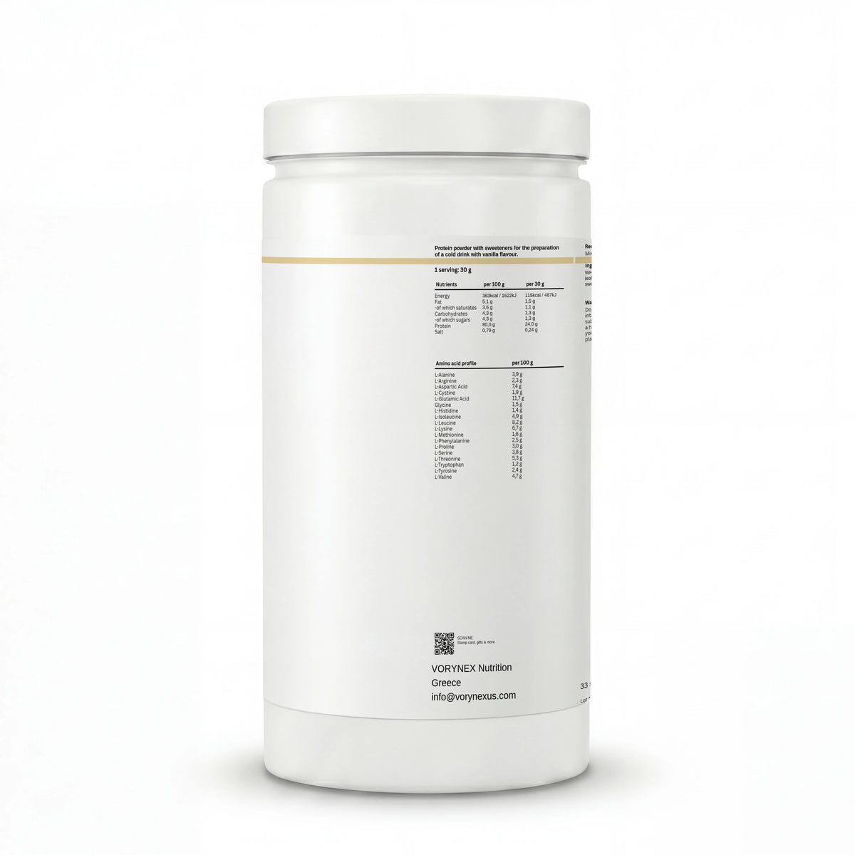 Whey Protein Vanille 1kg | VORYNEX