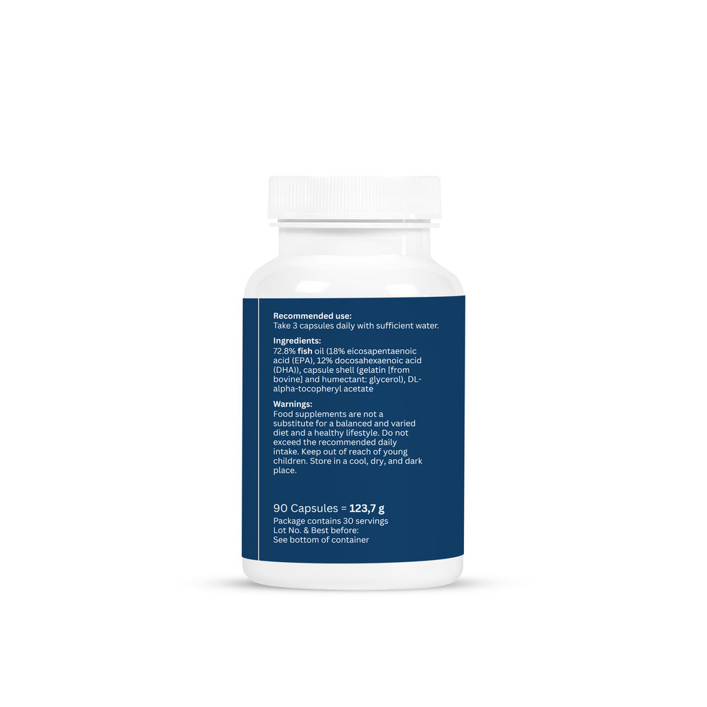 VORYNEX Omega-3 + Vitamin E – Ultra Pure Fish Oil – 90 Capsules